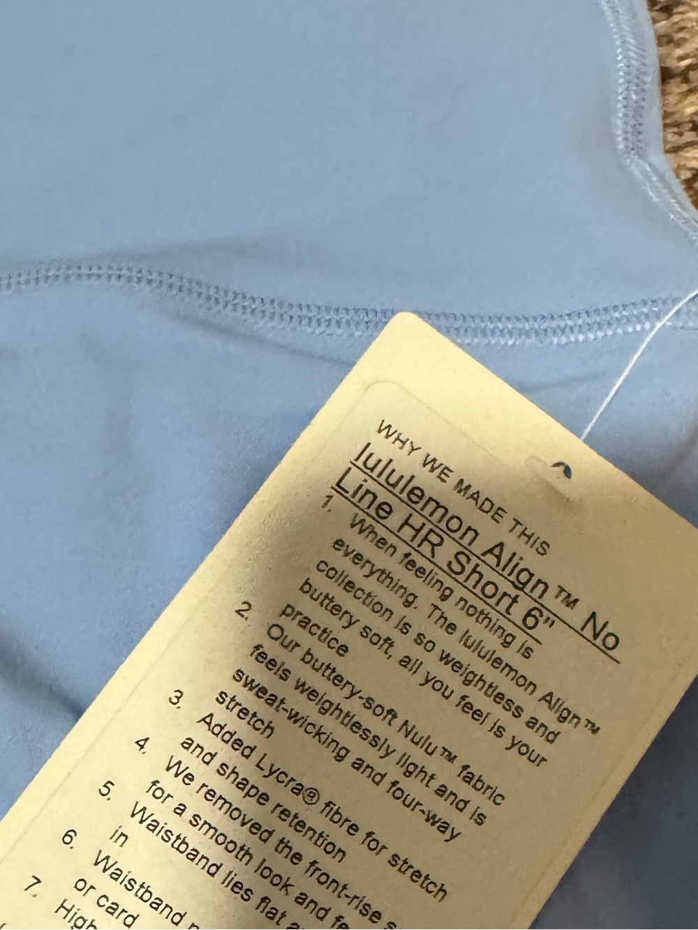Lululemon Align No Line HR Short 6” - Picture 2 of 2